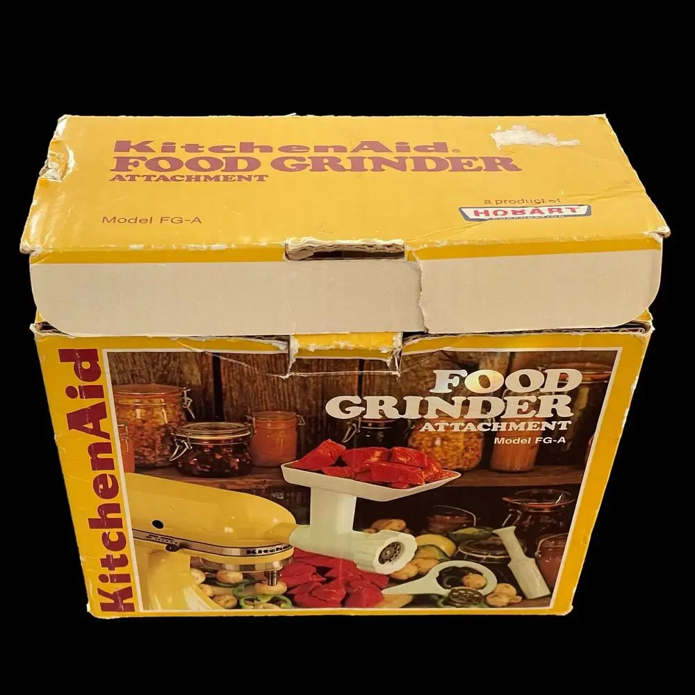 KitchenAid Food Grinder Attachment Model FG-A Vintage w Box READ FLAWED